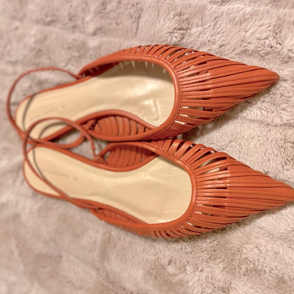 ZARA Slingback pointed toe flats